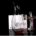 Haonai eco-friendly FDA,SGS food grade fancy glass decanter